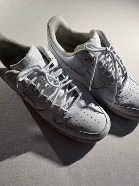 NIKE Air Force 1 Low '07 sneakers all-white Men's Size 11